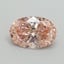 1.07 Ct. Fancy Vivid Pink Oval Lab Grown Diamond