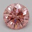 0.78 Ct. Fancy Vivid Pink Round Lab Grown Diamond