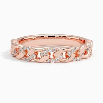 Petite Blake Diamond Chain Ring