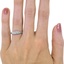 The Edythe Ring, smallzoomed in top view on a hand