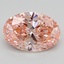4.60 Ct. Fancy Vivid Pink Oval Lab Grown Diamond