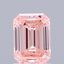 1.41 Ct. Fancy Intense  Pink Emerald Lab Grown Diamond