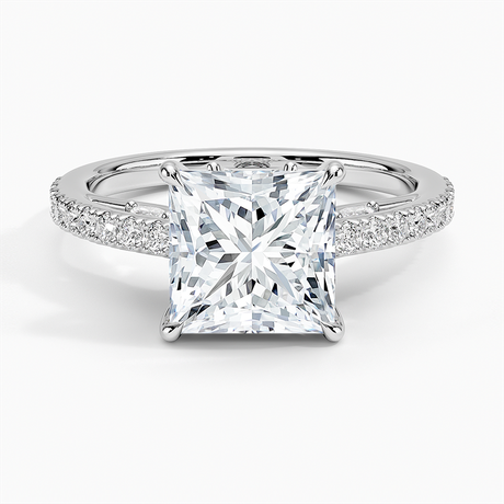 18K White Gold Secret Garden Adorned Gallery Diamond Ring (1/2 ct. tw.)