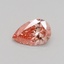 0.50 Ct. Fancy Intense Pink Pear Lab Grown Diamond