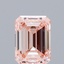 1.35 Ct. Fancy Intense  Pink Emerald Lab Grown Diamond