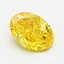 2.06 Ct. Fancy Vivid Yellow Oval Lab Grown Diamond