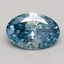 1.52 Ct. Fancy Vivid Blue Oval Lab Grown Diamond