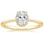 18K Yellow Gold Regalia Diamond Ring, smalltop view