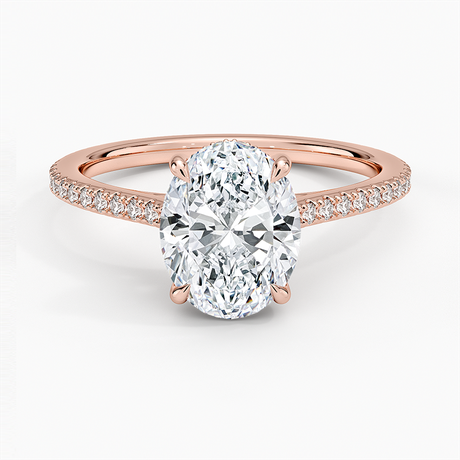 14K Rose Gold Luxe Lissome Diamond Ring (1/5 ct. tw.)