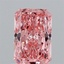 1.07 Ct. Fancy Vivid Pink Radiant Lab Grown Diamond