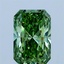 1.01 Ct. Fancy Vivid Green Radiant Lab Grown Diamond
