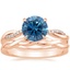 14K Rose Gold Petite Twisted Vine Diamond Ring (1/8 ct. tw.) with Twisted Vine Ring