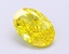 1.02 Ct. Fancy Vivid  Yellow Oval Lab Grown Diamond