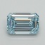 1.09 Ct. Fancy Intense Blue Emerald Lab Grown Diamond