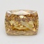 2.55 Ct. Fancy Intense Brownish Yellow Cushion Lab Grown Diamond