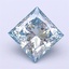 1.54 Ct. Fancy Vivid  Blue Princess Lab Grown Diamond