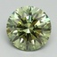 3.12 Ct. Fancy Vivid Green Round Lab Grown Diamond