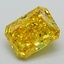 2.59 Ct. Fancy Vivid Yellow Radiant Lab Grown Diamond