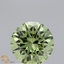 0.89 Ct. Fancy Vivid Green Round Lab Grown Diamond