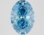 2.54 Ct. Fancy Vivid Blue Oval Lab Grown Diamond