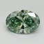 1.64 Ct. Fancy Vivid Pacific Green Oval Lab Grown Diamond