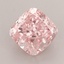 1.43 Ct. Fancy Vivid Pink Cushion Lab Grown Diamond