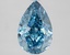 2.77 Ct. Fancy Vivid Blue Pear Lab Grown Diamond