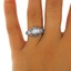 The Granada Ring, smalltop view on a hand