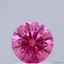 1.09 Ct. Fancy Vivid Pink Round Lab Grown Diamond