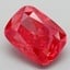 6.51 Ct. Fancy Vivid Red Cushion Lab Grown Diamond
