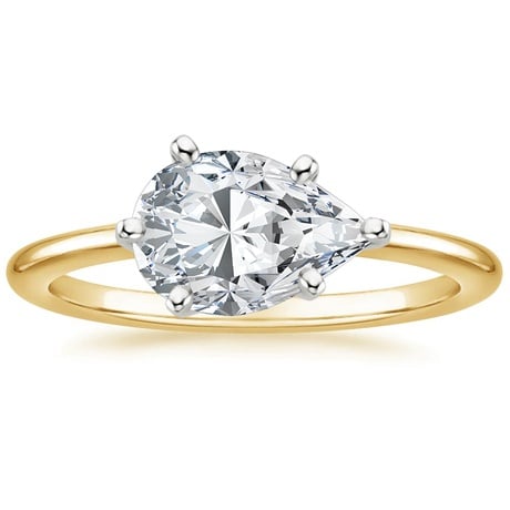 Horizontal Petite Comfort Fit Solitaire Ring - Brilliant Earth