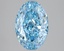 3.03 Ct. Fancy Vivid Blue Oval Lab Grown Diamond