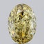 5.31 Ct. Fancy Intense  Yellow Oval Lab Grown Diamond