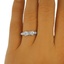 The Kennedy Ring, smalltop view on a hand