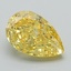 1.53 Ct. Fancy Vivid Yellow Pear Lab Grown Diamond