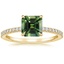 18K Yellow Gold Viviana Half Coverage Diamond Ring, smalltop view