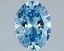 1.50 Ct. Fancy Vivid Blue Oval Lab Grown Diamond