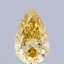 0.96 Ct. Fancy Intense  Yellow Pear Lab Grown Diamond