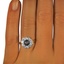The Piermont Ring, smalltop view on a hand