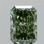 1.10 Ct. Fancy Vivid  Green Radiant Lab Grown Diamond