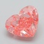 3.61 Ct. Fancy Vivid Pink Heart Lab Grown Diamond