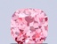 1.02 Ct. Fancy Vivid Pink Cushion Lab Grown Diamond