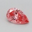 0.36 Ct. Fancy Vivid Pink Pear Lab Grown Diamond