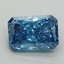 1.66 Ct. Fancy Vivid Blue Radiant Lab Grown Diamond