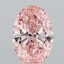 9.02 Ct. Fancy Vivid Pink Oval Lab Grown Diamond