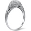 The Catriona Ring, smalltop view on a hand