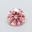 0.99 Ct. Fancy Vivid Pink Round Lab Grown Diamond