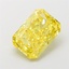 3.51 Ct. Fancy Vivid Yellow Radiant Lab Grown Diamond