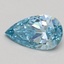 0.60 Ct. Fancy Vivid Blue Pear Lab Grown Diamond