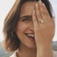 14K Rose Gold Petite Luna 1.5mm Bezel Ring, smalladditional view 1